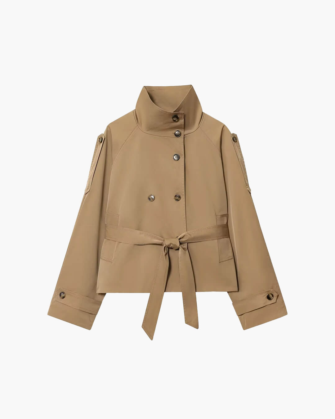 LIVIA - Giacca Trench Corta con Cintura