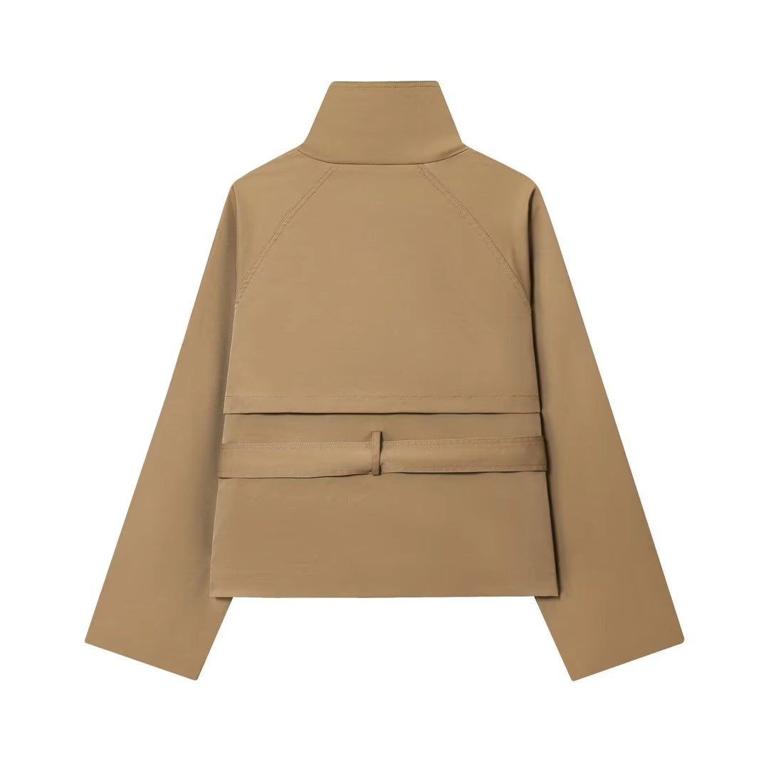 LIVIA - Giacca Trench Corta con Cintura