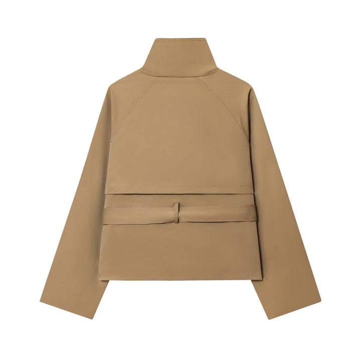 LIVIA - Giacca Trench Corta con Cintura
