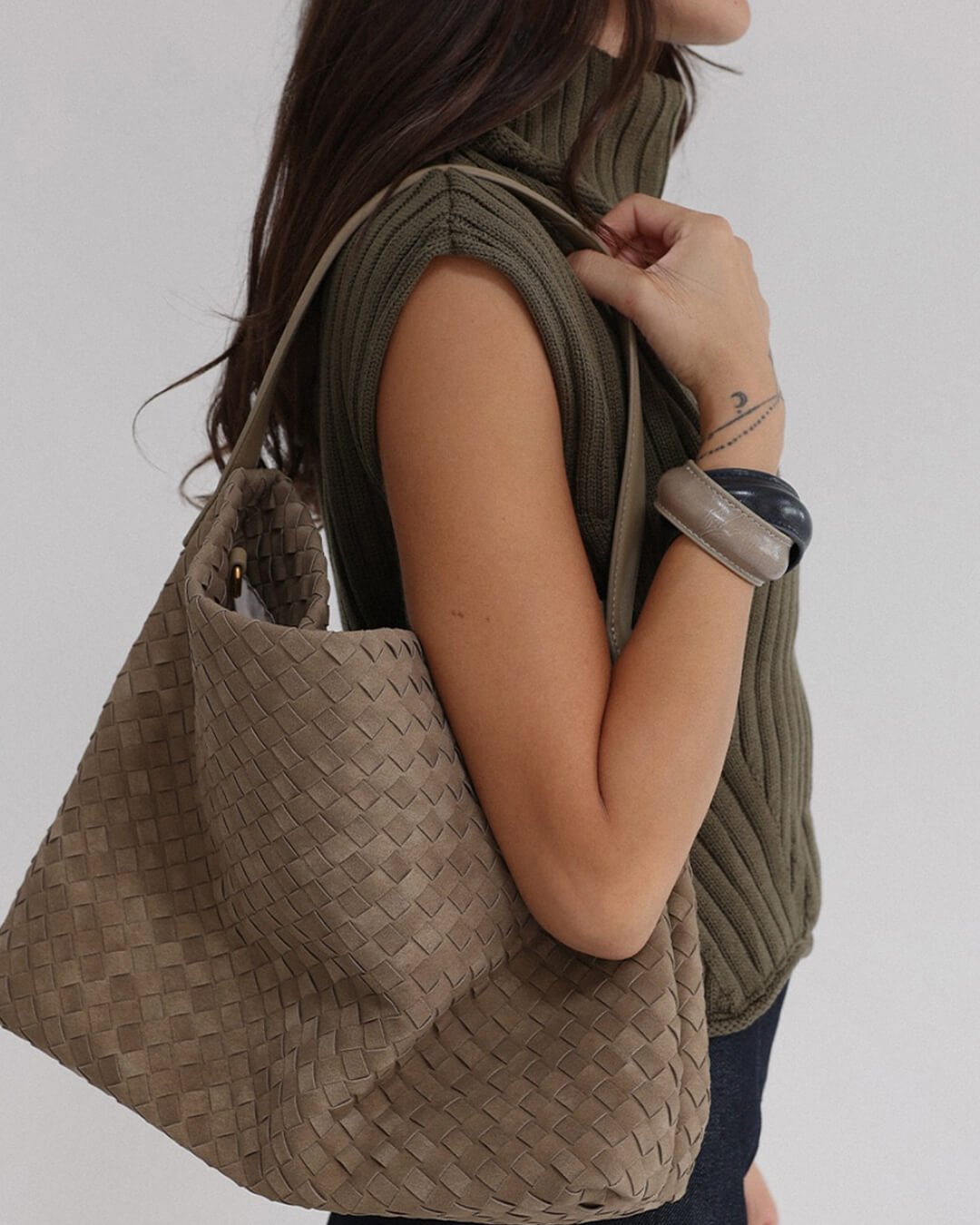 STEFANIA - Borsa a spalla in suede