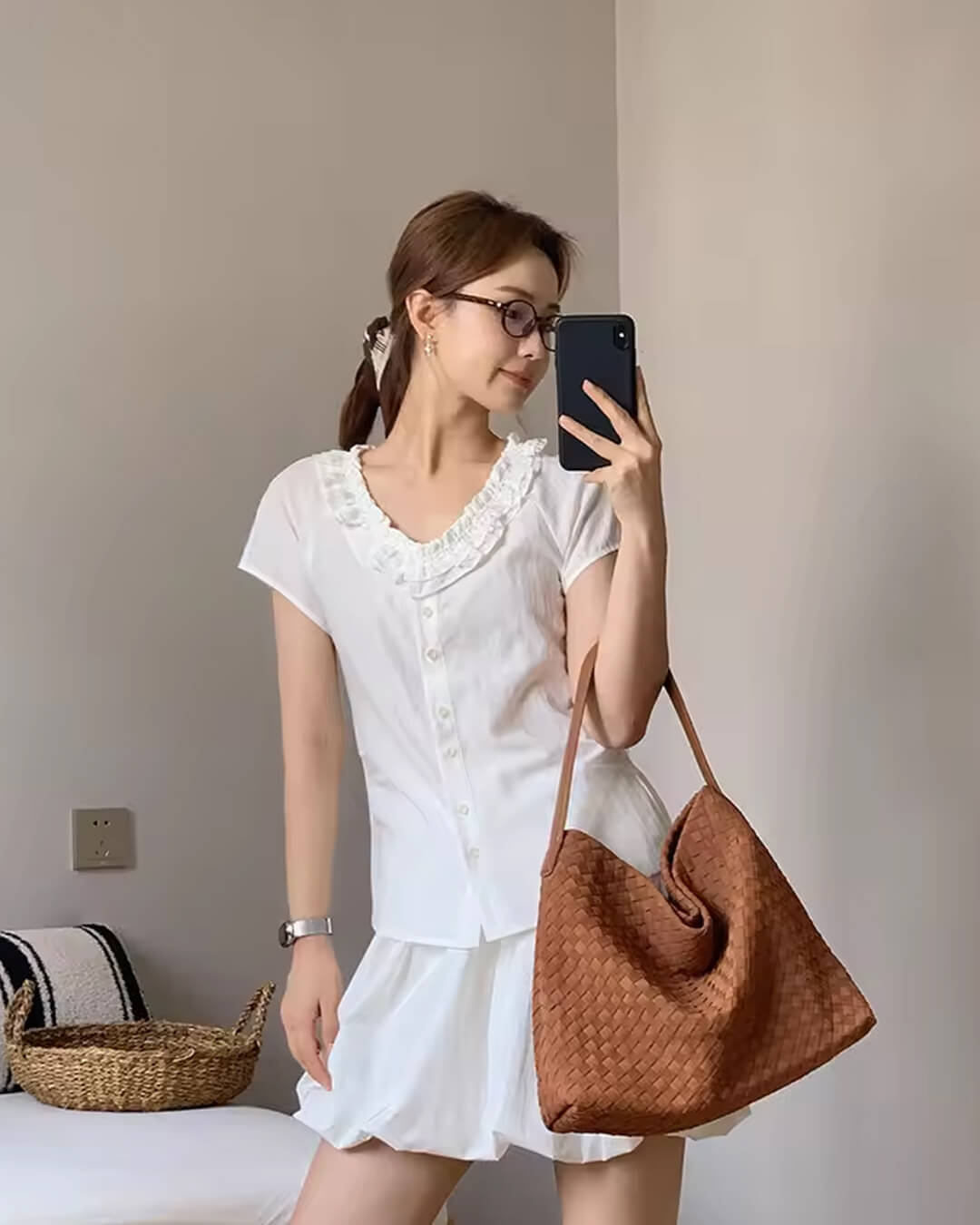 STEFANIA - Borsa a spalla in suede