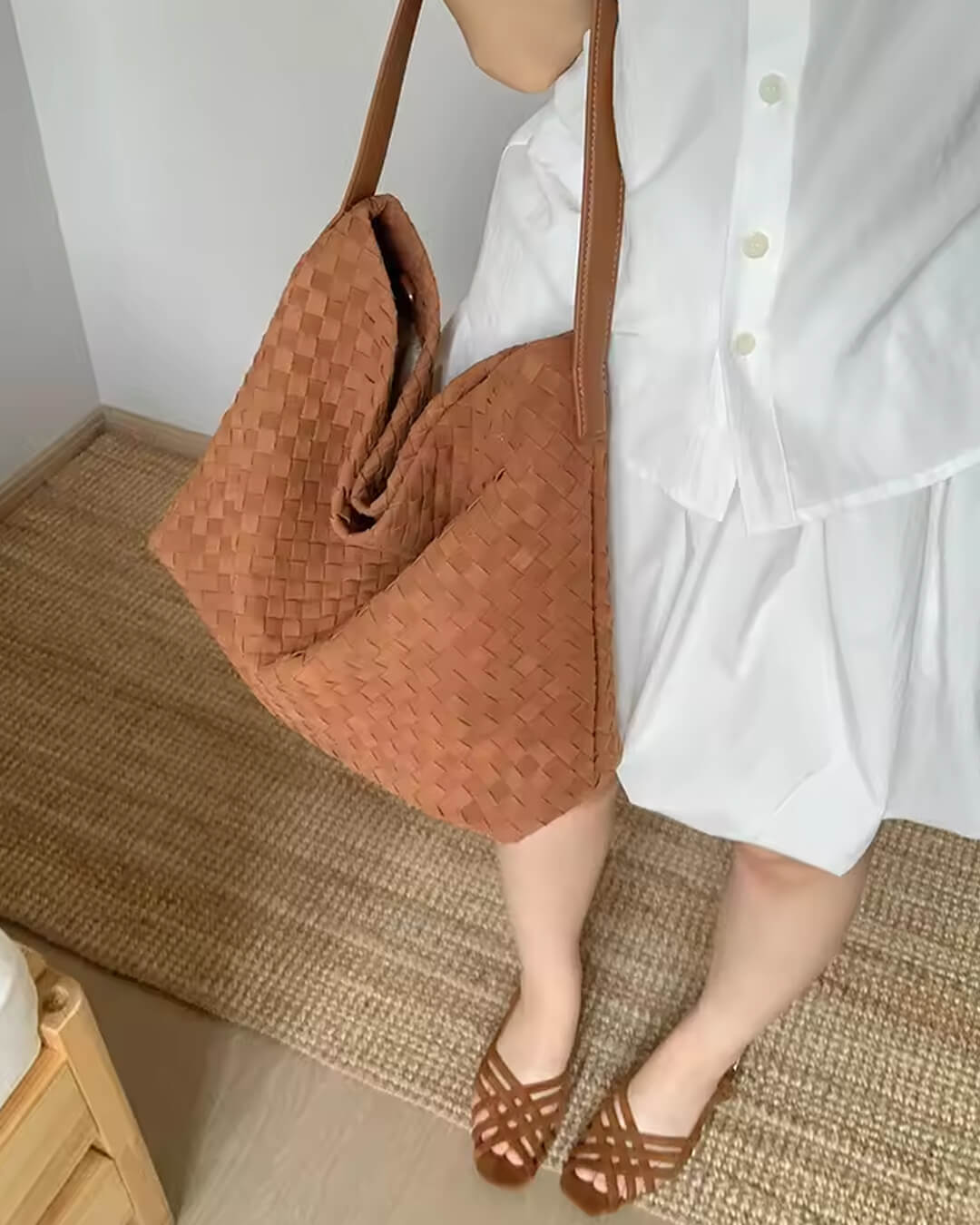 STEFANIA - Borsa a spalla in suede