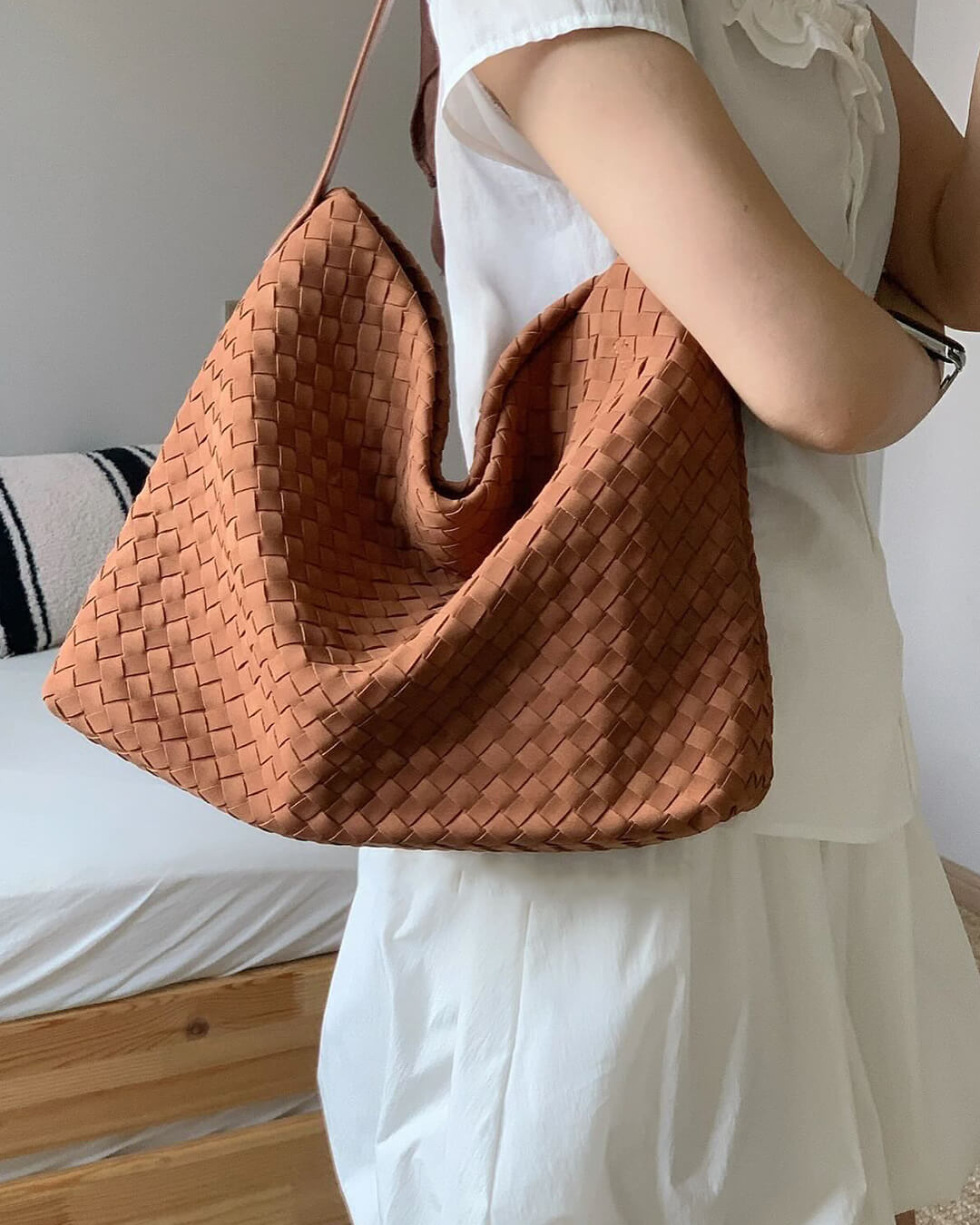 STEFANIA - Borsa a spalla in suede