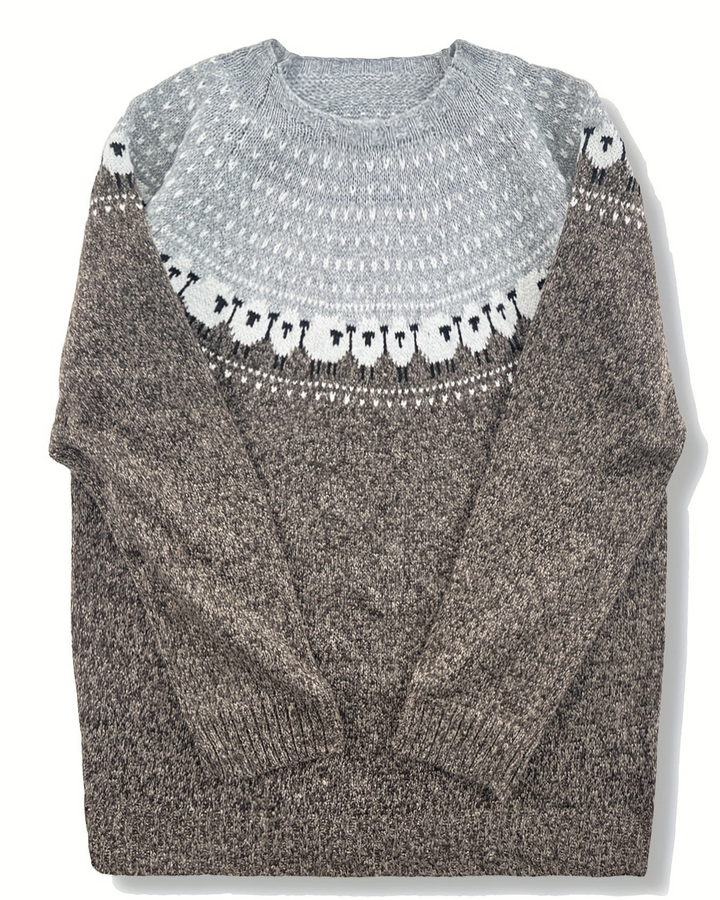 Isabella – Maglione jacquard con pecore