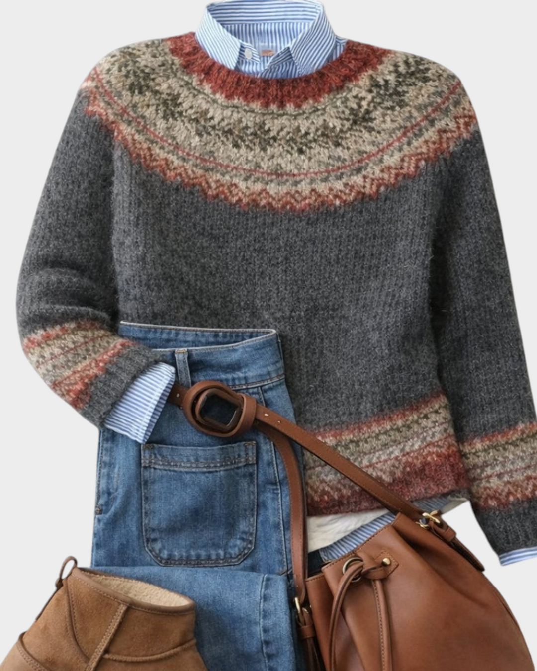 Patrizia – Maglione con motivo nordico